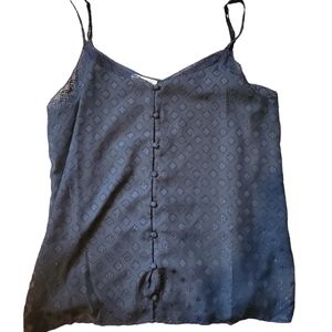 Maurice's camisole black shimmer stitching